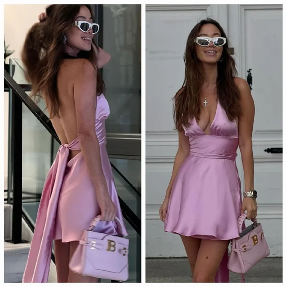 Zara | Dresses | Zara Satin Effect Halter Dress Size Xs | Poshmark Zara | Dresses | Zara Satin Effect Halter Dress Size Xs | Poshmark